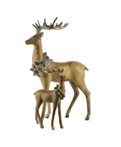 SANTA LILA Figura 18x8,5x28CM renifer