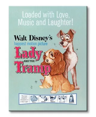 Obraz na płótnie - Lady And The Tramp (Love, Music and Laughter)