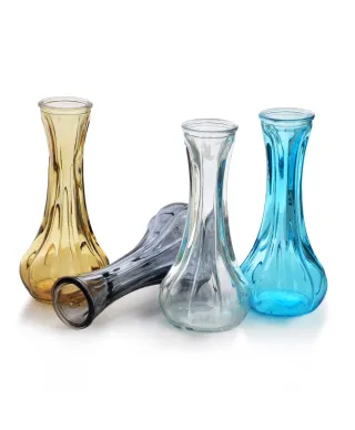 SERENITE Wazon 4x6xh16cm na 1 kwiat przezroczysty