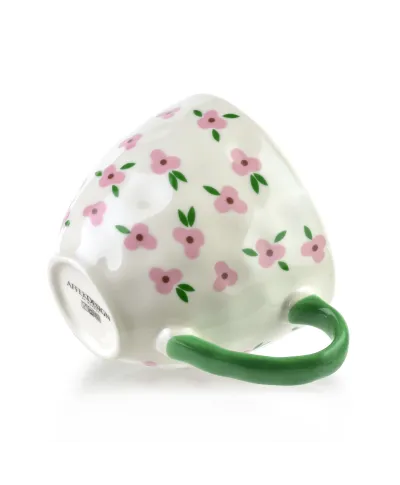 FLORELLA Kubek 400ml 11x15x9cm różowe kwiatki