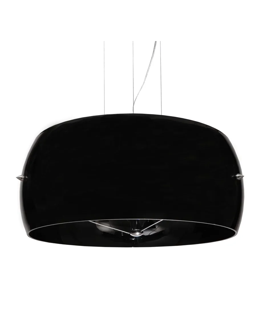 NOWOCZESNA LAMPA WISZĄCA CZARNA STILIO D50