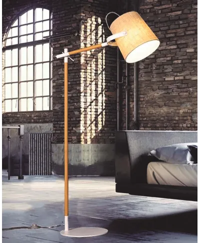 LAMPA STOJĄCA PODŁOGOWA KREMOWA LAPIDUS