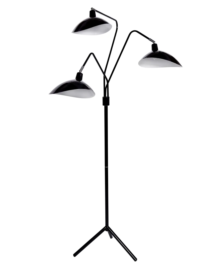 LAMPA STOJĄCA PODŁOGOWA CZARNA ADARRIO