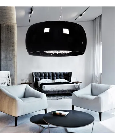 NOWOCZESNA LAMPA WISZĄCA CZARNA DISPOSA D40