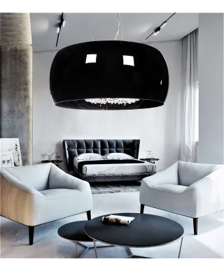 NOWOCZESNA LAMPA WISZĄCA CZARNA DISPOSA D40