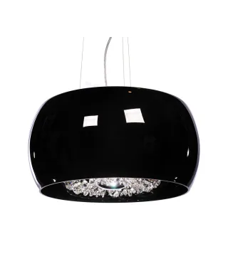 NOWOCZESNA LAMPA WISZĄCA CZARNA DISPOSA D40