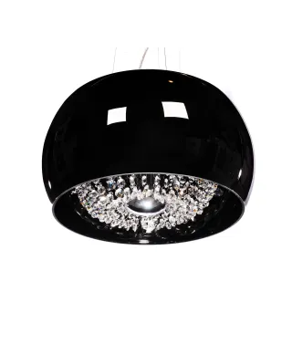 NOWOCZESNA LAMPA WISZĄCA CZARNA DISPOSA D40