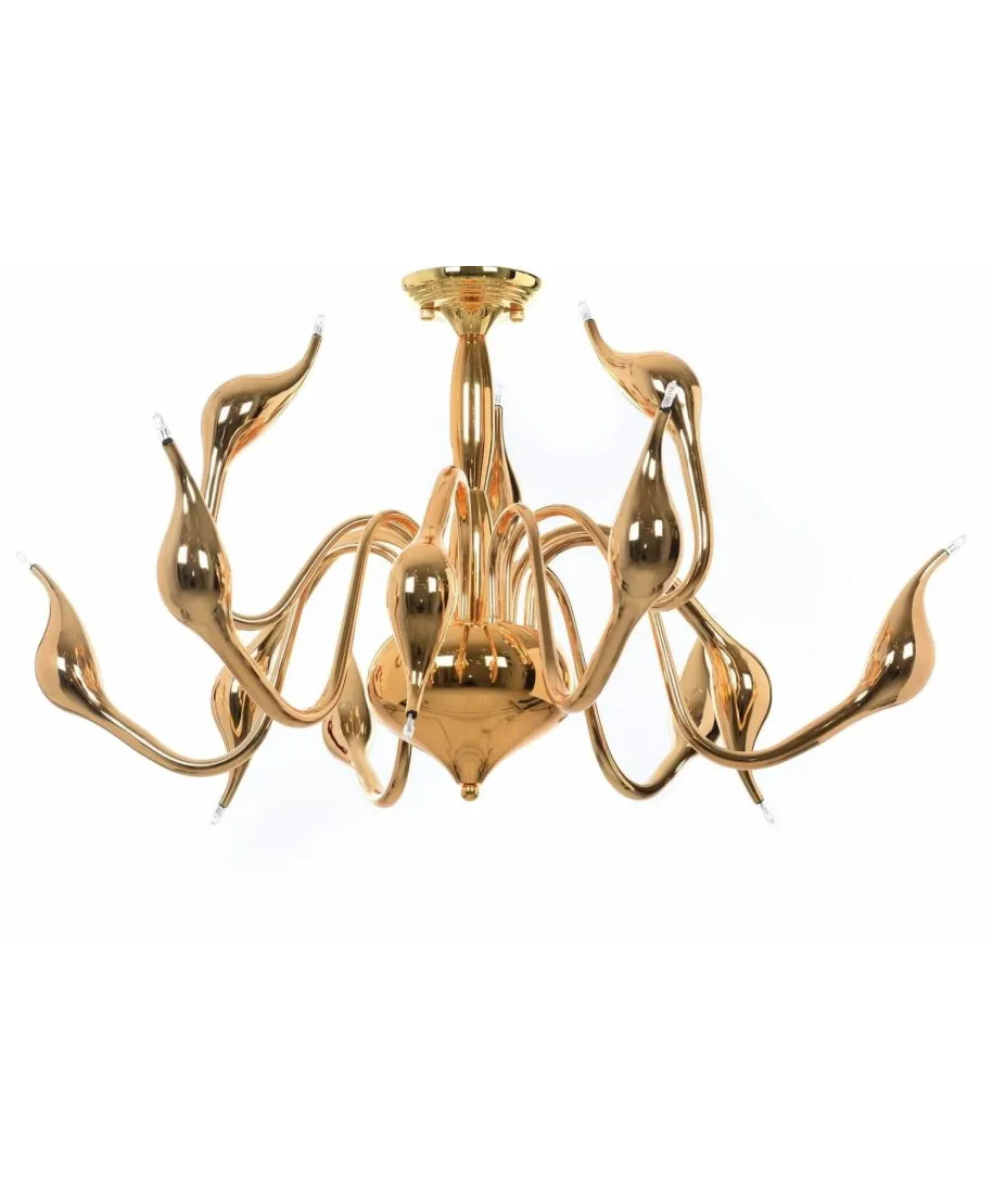 ORYGINALNA NOWOCZESNA LAMPA SUFITOWA ZŁOTA MAGICA W12