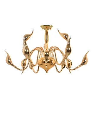 ORYGINALNA NOWOCZESNA LAMPA SUFITOWA ZŁOTA MAGICA W12