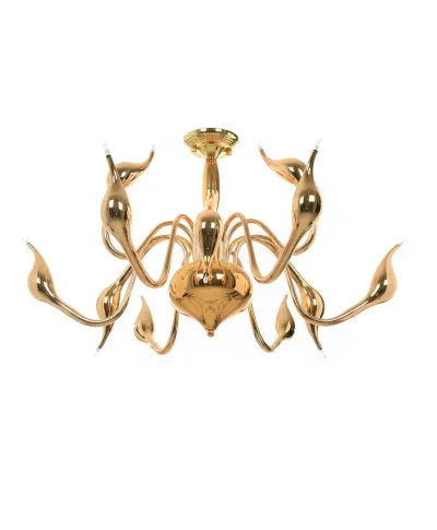 ORYGINALNA NOWOCZESNA LAMPA SUFITOWA ZŁOTA MAGICA W12