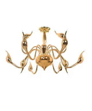 ORYGINALNA NOWOCZESNA LAMPA SUFITOWA ZŁOTA MAGICA W12