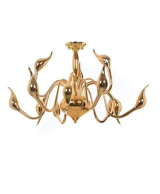 ORYGINALNA NOWOCZESNA LAMPA SUFITOWA ZŁOTA MAGICA W12