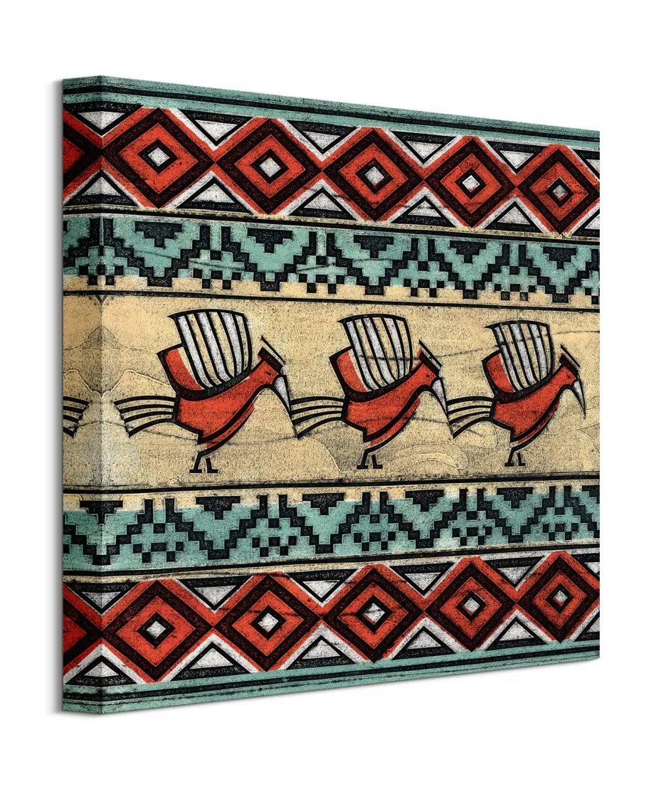 Tribal Birds - obraz na płótnie
