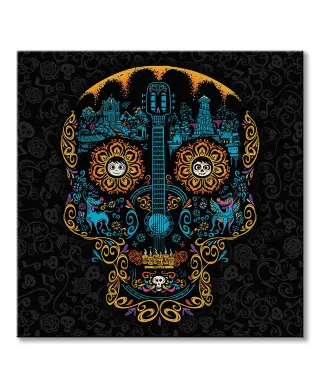 Coco Pattern Skull - obraz na płótnie