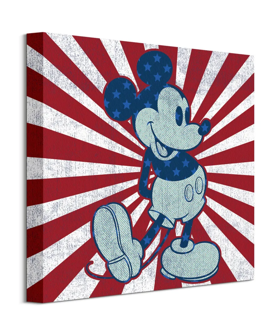 Mickey Mouse Starburst - obraz na płótnie