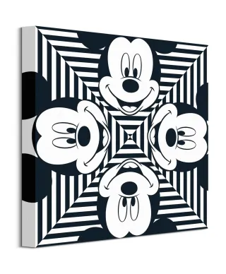 Mickey Mouse Stripe Squares - obraz na płótnie