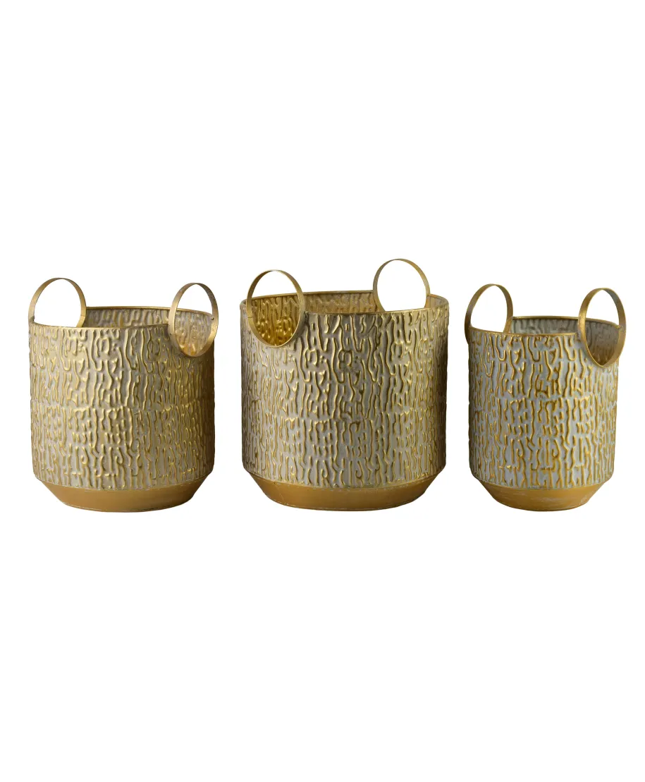 VINTAGE GLOW Komplet 3 osłonekXL 33X32X30CM L 27x27x29cm M22x22x27cm