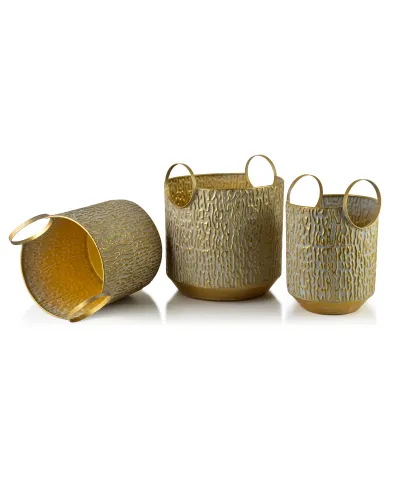 VINTAGE GLOW Komplet 3 osłonekXL 33X32X30CM L 27x27x29cm M22x22x27cm