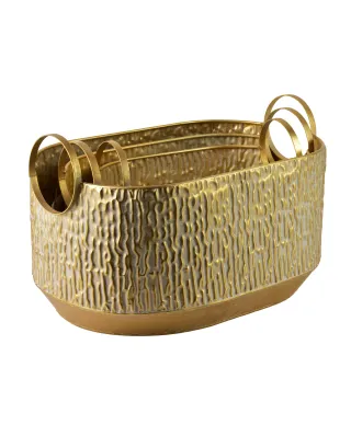 VINTAGE GLOW Komplet 3 osłonekXL 31x48x24 L 26x40x21cm M 21x31x19,5cm