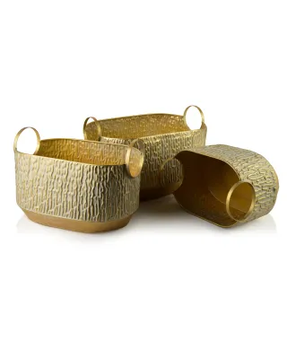 VINTAGE GLOW Komplet 3 osłonekXL 31x48x24 L 26x40x21cm M 21x31x19,5cm