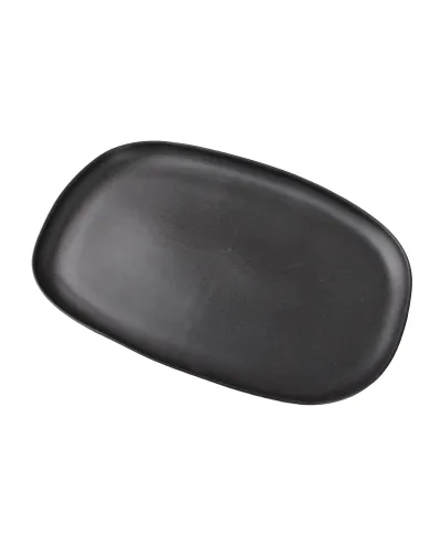 BASIC NATURE Półmisek 40,5x30x3cmmatowy czarny