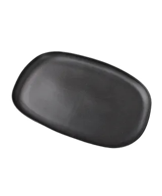 BASIC NATURE Półmisek 40,5x30x3cmmatowy czarny