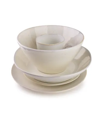 BASIC NATURE Miska 28x28x6cm duża kremowa 1,3L