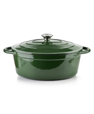 VERDELUXE Gęsiarka żeliwna emaliowana30x38xh17cm 4,7L