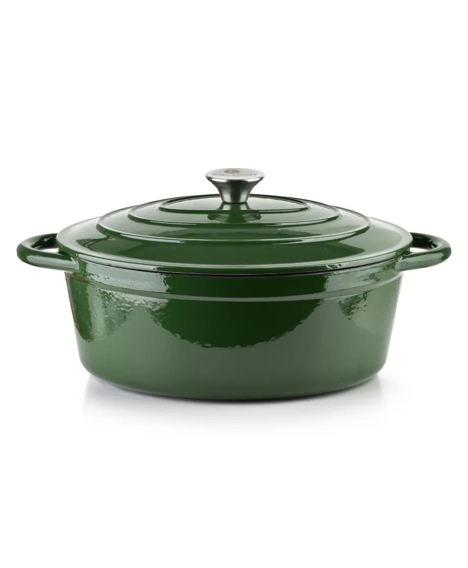 VERDELUXE Gęsiarka żeliwna emaliowana30x38xh17cm 4,7L