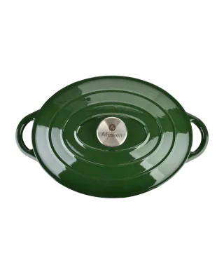 VERDELUXE Gęsiarka żeliwna emaliowana30x38xh17cm 4,7L