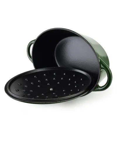 VERDELUXE Gęsiarka żeliwna emaliowana30x38xh17cm 4,7L