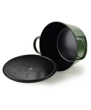 VERDELUXE Brytfanna żeliwna emaliowna ok 24x31xh17cm z pokrywą 4L