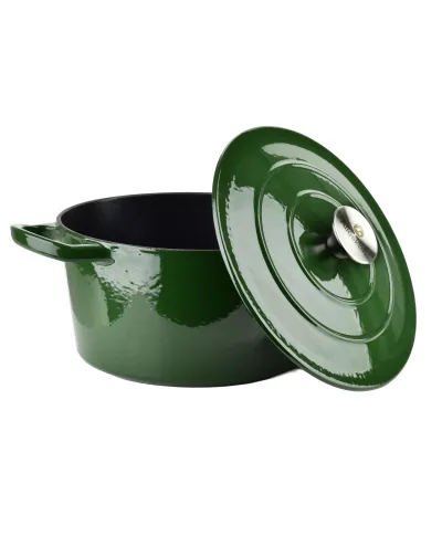 VERDELUXE Brytfanna żeliwna emaliowna ok 24x31xh17cm z pokrywą 4L