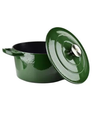 VERDELUXE Brytfanna żeliwna emaliowna ok 24x31xh17cm z pokrywą 4L