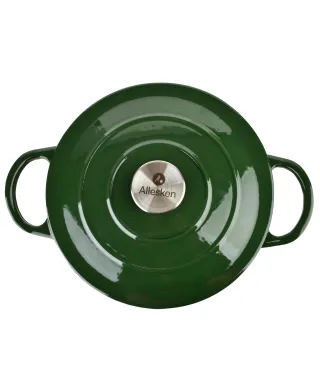 VERDELUXE Brytfanna żeliwna emaliowna ok 24x31xh17cm z pokrywą 4L