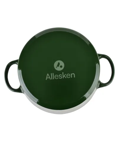 VERDELUXE Brytfanna żeliwna emaliowna ok 24x31xh17cm z pokrywą 4L