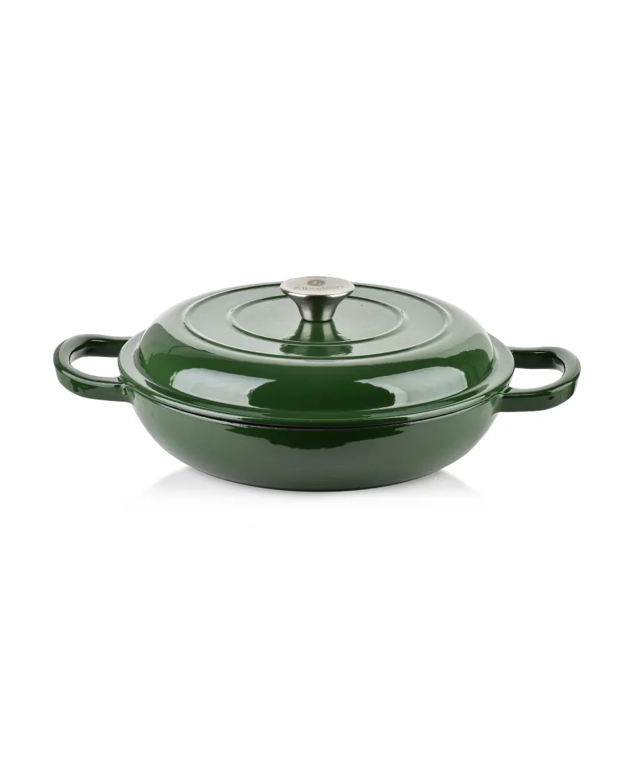 VERDELUXE Brytfanna niska żeliwna emaliowana 26x26xh11cm 2,4L