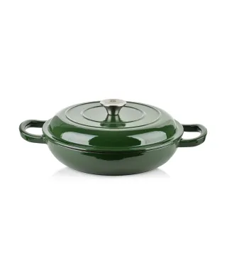 VERDELUXE Brytfanna niska żeliwna emaliowana 26x26xh11cm 2,4L