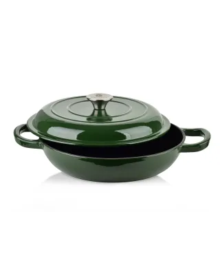 VERDELUXE Brytfanna niska żeliwna emaliowana 26x26xh11cm 2,4L