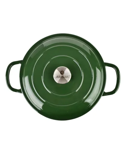 VERDELUXE Brytfanna niska żeliwna emaliowana 26x26xh11cm 2,4L