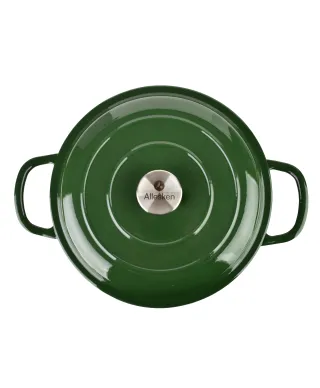 VERDELUXE Brytfanna niska żeliwna emaliowana 26x26xh11cm 2,4L