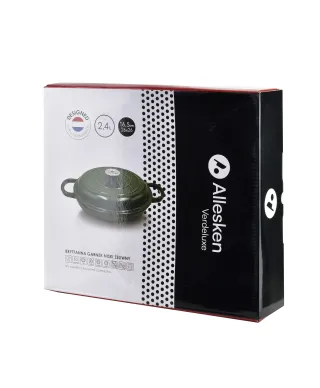 VERDELUXE Brytfanna niska żeliwna emaliowana 26x26xh11cm 2,4L