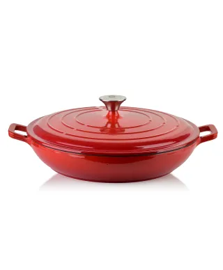 RODELUXE Brytfanna niska żeliwna emaliowana 31x31x6cm 2,8L