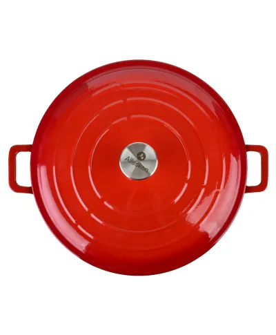 RODELUXE Brytfanna niska żeliwna emaliowana 31x31x6cm 2,8L