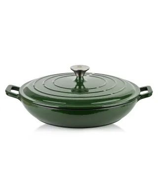 VERDELUXE Brytfanna, garnek niski żeliwo 31x31x6cm 2,8L