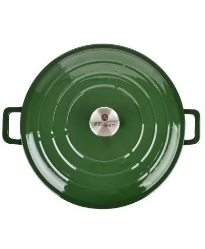 VERDELUXE Brytfanna, garnek niski żeliwo 31x31x6cm 2,8L