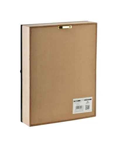 STACY Skrzynka na klucze 26x20x5,5cm czarne kwiaty