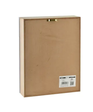 STACY Skrzynka na klucze 26x20x5,5cm liście miodowo-granatowe