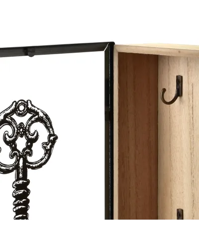 STACY Skrzynka na klucze 30x20x5,5cm klucz+szklane drzwiczki