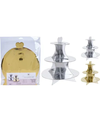 Etażerka 3-poziomy 32cm kartonowa